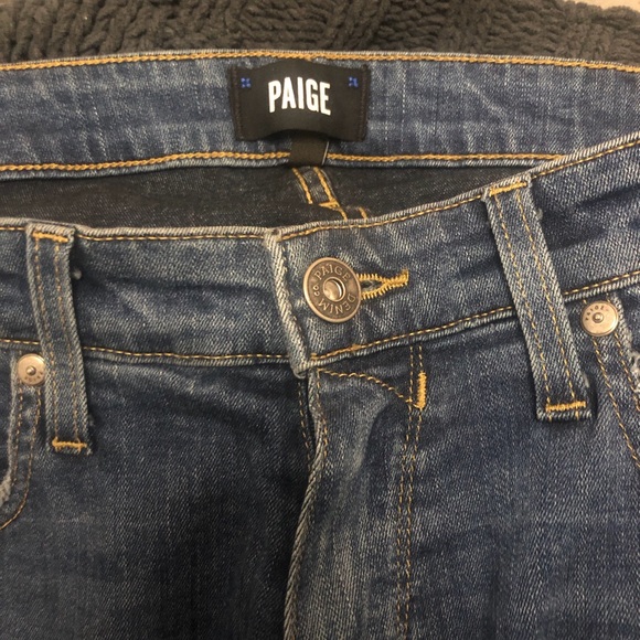 PAIGE Other - PAIGE Dark Federal Jeans hemmed to 25